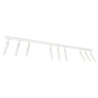 Verstellbarer Deckenspot Wei&szlig; Metall G9 116 cm l&auml;nglich