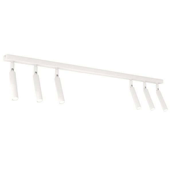 Spot de plafond flexible métal 90 cm allongé G9 blanc