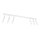 Spot de plafond flexible métal 90 cm allongé G9 blanc