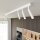 Spot de plafond flexible métal 90 cm allongé G9 blanc