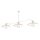 Weiße Deckenlampe 3-flammig Zeitlos E27 L:113 cm Metall