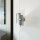 Wandlampe Metall stilvoll G9 T:17 cm in Silber Modern