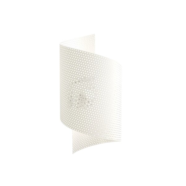 Applique Moderne Métal courbé G9 L:17 cm Blanc