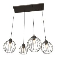 Lampe &agrave; suspendre en m&eacute;tal E27 noir...