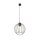 Lampe à suspendre ronde noire métal E27 Ø24 cm Abat-jour filaire