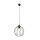 Lampe à suspendre ronde noire métal E27 Ø24 cm Abat-jour filaire