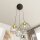 Runde Pendelleuchte Schwarz Gold 3-flammig E27 elegant