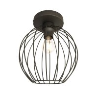 Deckenlampe E27 Metall Drahtschirm Ø24 cm rund...