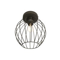 Deckenlampe E27 Metall Drahtschirm Ø24 cm rund...