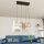 Lampe à suspension allongée Noir Or L:83 cm E27 élégant
