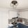 Deckenlampe Retro Schwarz Draht E27 3-flammig L:41 cm