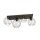 Plafonnier Retro Noir Fil E27 3-flmg 70 cm de long