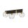 Stilvolle Deckenleuchte Schwarz Gold Metall E27 L:70 cm