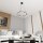 Suspension Noir Métal accentué L:64 cm GX53