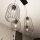 Lampe à suspendre décorative noire métal 70 cm 4 flammes