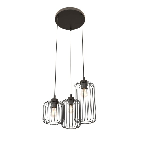 Dekorative Pendelleuchte Metall Schwarz E27 B:30 cm