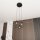 Dekorative Pendelleuchte Metall Schwarz E27 B:30 cm