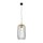 Stylische Pendelleuchte Schwarz Gold Metall E27 B:16 cm