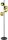 LED Stehlampe Modern 160 cm 3000 K in Schwarz Gold Grün