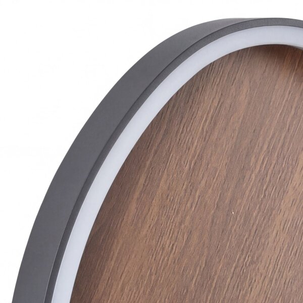 LED Deckenlampe Holz Alu dimmbar 60 W 3000/4000/6500K