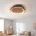 LED Deckenlampe Holz Alu dimmbar 60 W 3000/4000/6500K