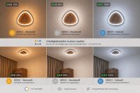 LED Deckenleuchte Holz Alu dimmbar 58 W 3000/4000/6500K
