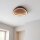 LED Deckenleuchte Holz Alu dimmbar 58 W 3000/4000/6500K