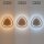 LED Deckenleuchte Holz Alu dimmbar 58 W 3000/4000/6500K