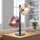 Tischlampe Glas Weiß Lila verspiegelt E14 2-flmg 40 cm