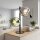 Tischlampe Glas Weiß Grün verspiegelt E14 40cm Metall