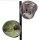 Tischlampe Glas Weiß Grün verspiegelt E14 40cm Metall