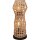 Boho Stehlampe Rattan Korb Metall E27 2-flammig 60 cm