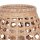 Boho Stehlampe Rattan Korb Metall E27 2-flammig 60 cm