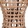 Boho Stehlampe Rattan Korb Metall E27 2-flammig 60 cm