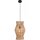 Pendelleuchte Korb Rattan Metall E27 rund Ø30 cm Boho