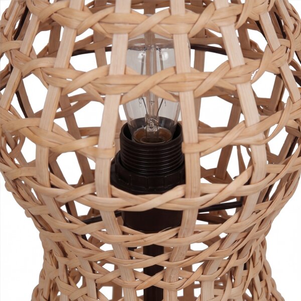 Lampadaire en rotin naturel 111 cm 4-flmg E27 Scandinave