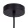 Hängelampe Korb Rattan Metall E27 rund Ø22 cm Boho