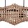 Hängelampe Boho Rattan Metall E27 3-flammig 80cm lang