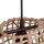 Hängelampe Boho Rattan Metall E27 3-flammig 80cm lang