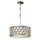 Pendelleuchte Kristall Rund &Oslash;46cm in Silber