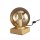 Lampe de table en or ambre 17,5 cm E14 boule élégante