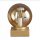 Lampe de table en or ambre 17,5 cm E14 boule élégante