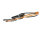 LED Deckenlampe Schwarz Natur Ringe 114,8 cm 3000 K