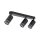 Projecteur de plafond 3 flammes noir 55 cm long métal GU10