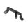 Projecteur de plafond 3 flammes noir 55 cm long métal GU10