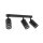 Projecteur de plafond 3 flammes noir 55 cm long métal GU10