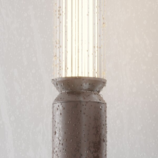Pollerleuchte LED Aluminium Glas 78,5 cm IP65 rund