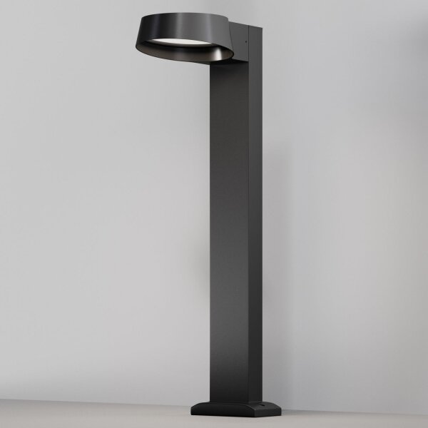 Lampe dallée aluminium verre LED IP54 65 cm graphite URSA