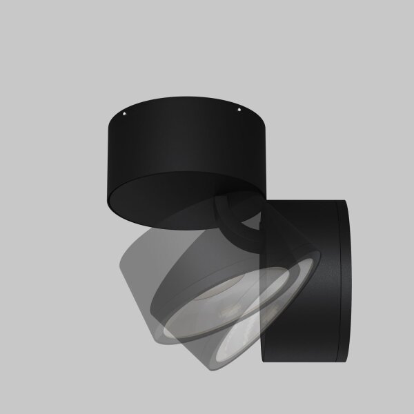 Strahler außen Metall Glas LED IP54 verstellbar Graphit