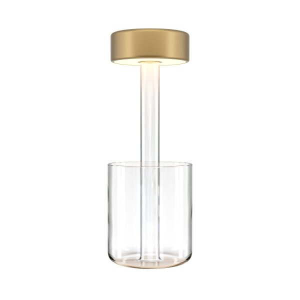 Lampe de table LED verre Dimmer Touch Ø 12 cm rond 34,8 cm